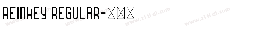 Reinkey Regular字体转换
